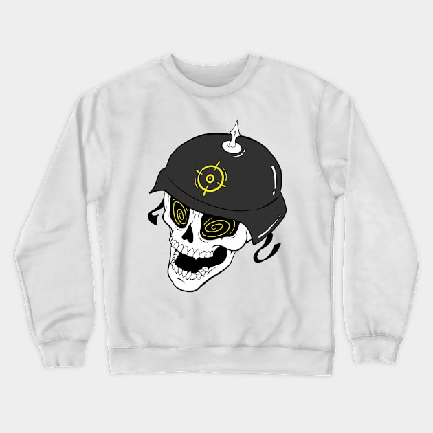 Heavy Metal Skull Crewneck Sweatshirt by Hacked By NA